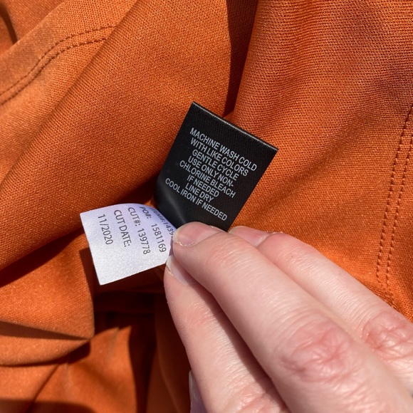 Torrid orange leopard print silky skirt - Picture 6 of 9